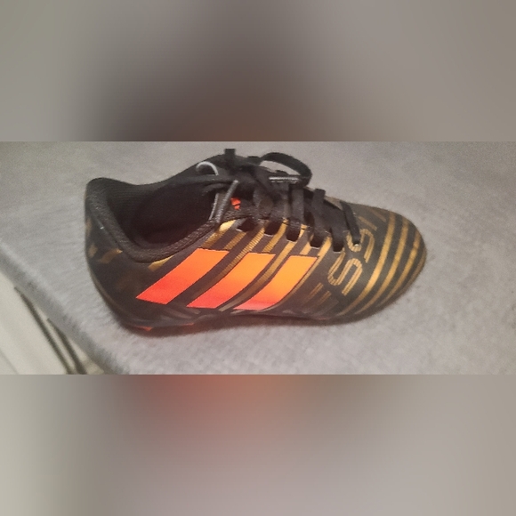Adidas Black and Orange Soccer Cleats - Picture 1 of 5